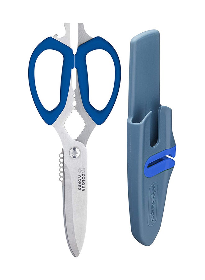 كيتشين كرافت - 10 In 1 Multi-Function Edgekeeper Scissors Blue 23cm - Image 1