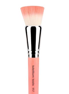 Bdellium Tools Bambu Precision Cheek Face Brush Pink/Silver  - Image 2