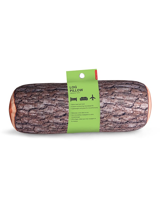 Log Head Rest Pillow Brown  - Image 2