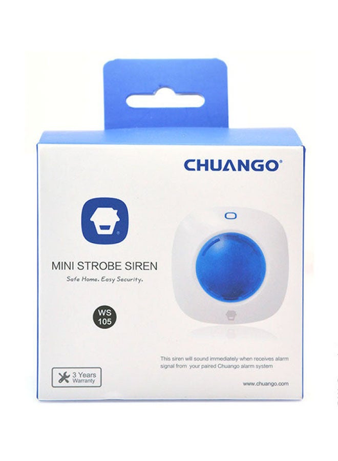Chuango WS-105 Wireless Strobe Siren White/Blue - Image 3