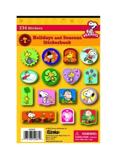 EUREKA 234-Piece Seasonal and Holiday Peanuts Sticker Book 609692 