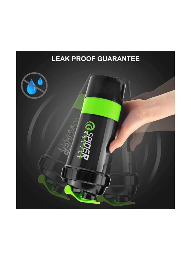 SPIDER BOTTLE - Protein Shaker Bottle With 3-Layer Twist And Lock Storage - Image 1