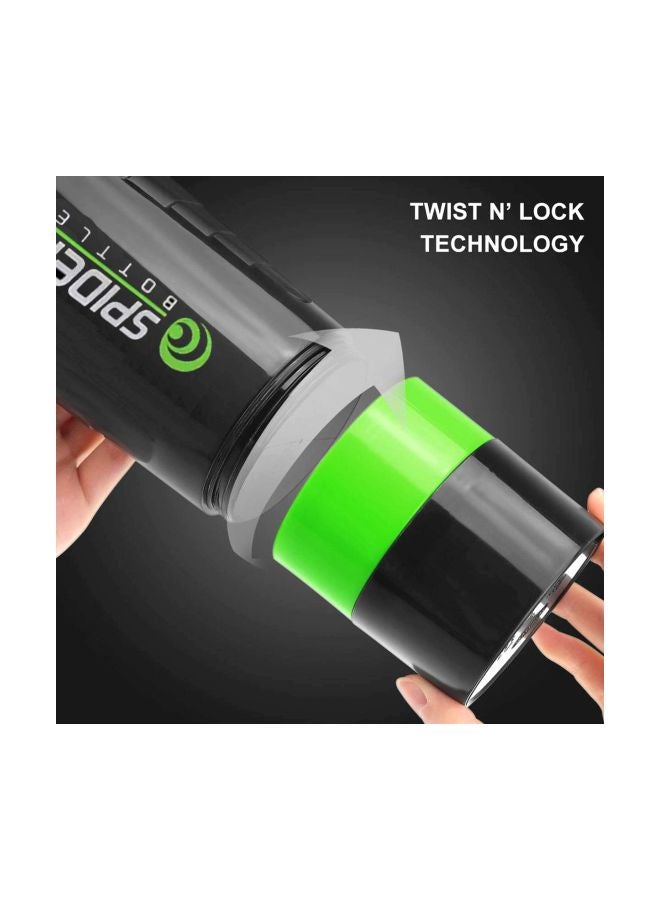SPIDER BOTTLE - Protein Shaker Bottle With 3-Layer Twist And Lock Storage - Image 1