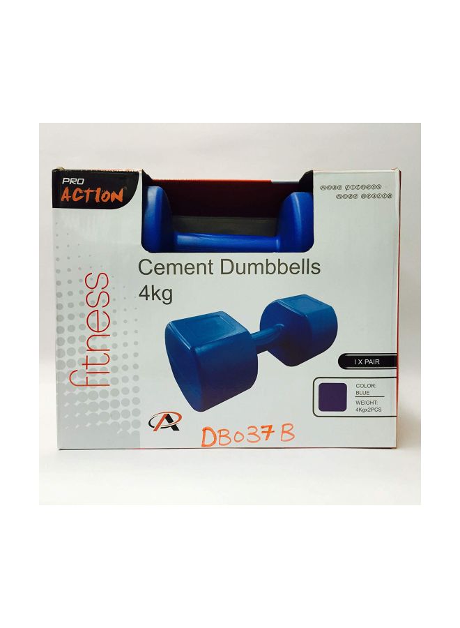 PRO ACTION Cement Dumbbell Set 4kg - Image 2
