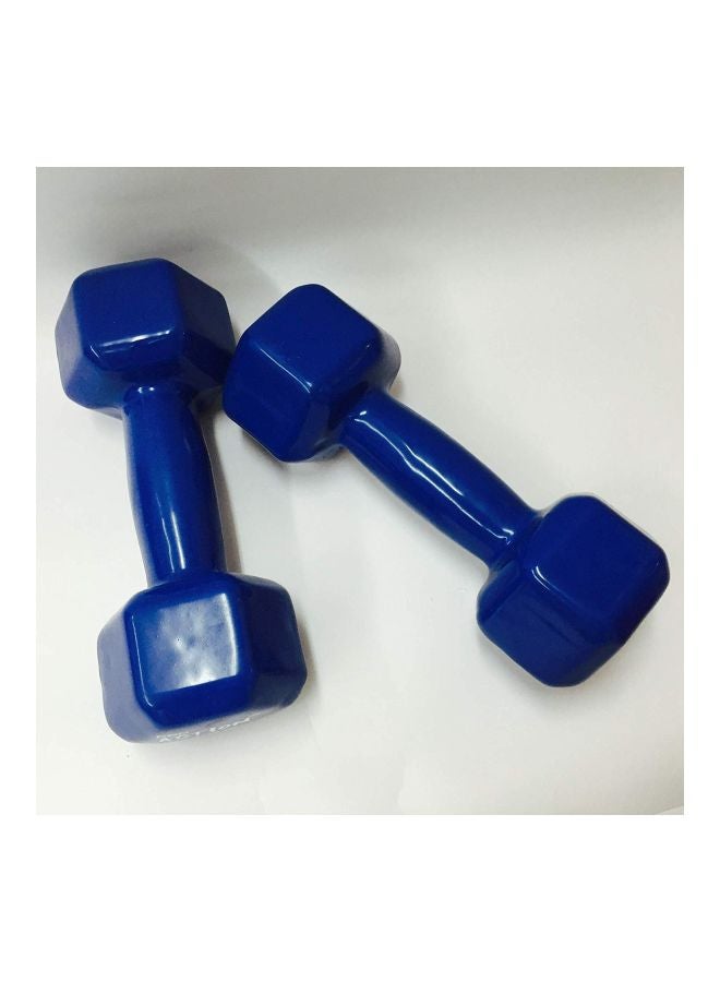 PRO ACTION Soft Grip Vinyl Dumbbell Set 4kg - Image 2