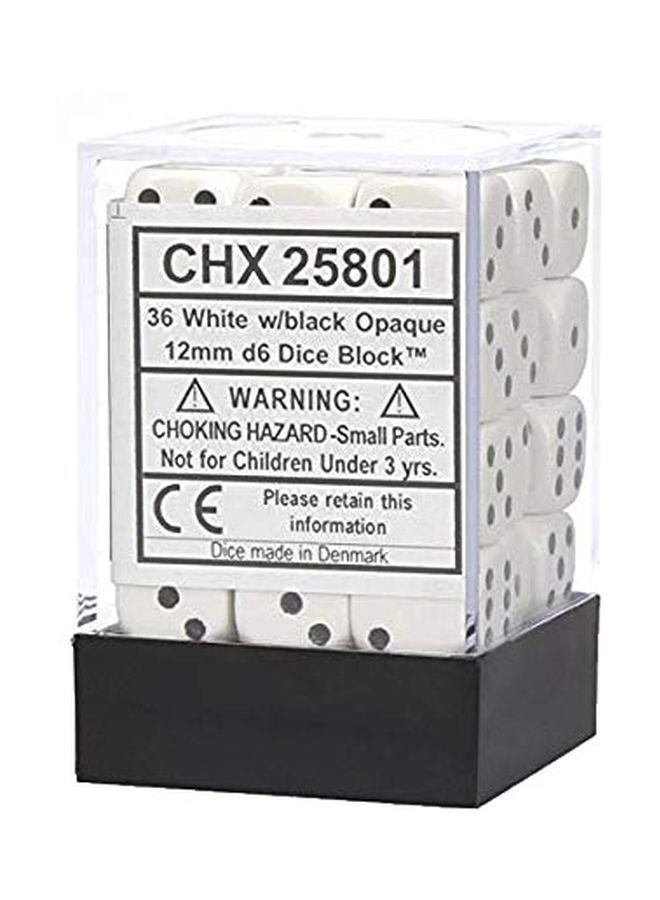 Chessex - Pack Of 36 D6 Dice Set CHX 25801 - Image 1