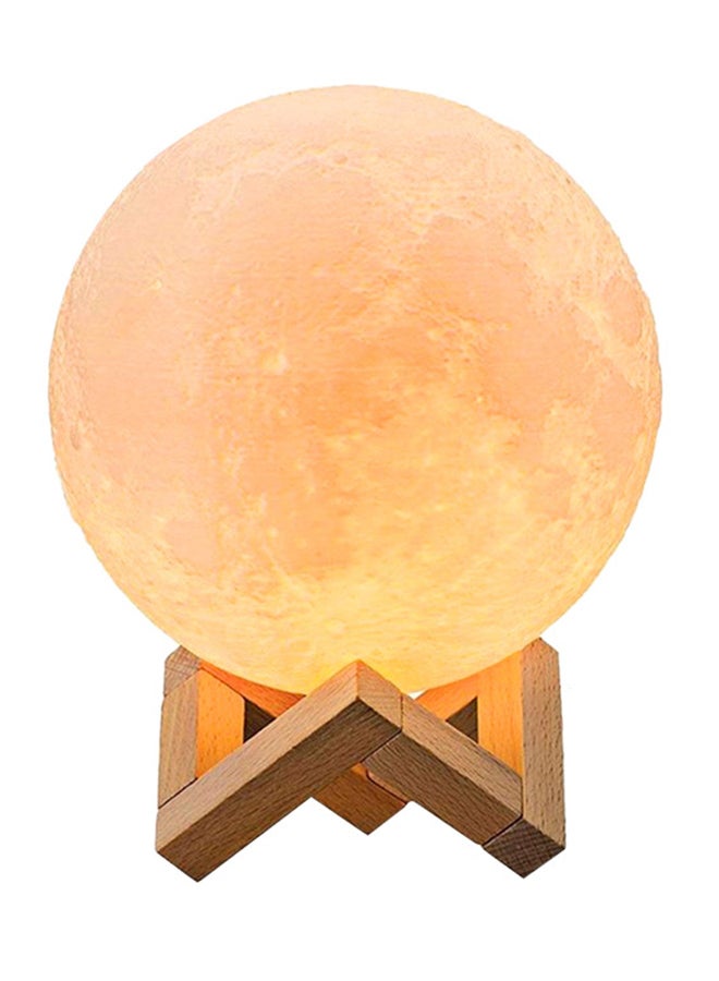 Aibecy 3D USB LED Moon Lamp With Stand Yellow/Brown 3.1inch