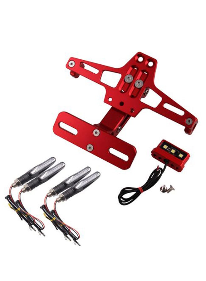 4-Piece License Plate Light Set With Bracket And Accessory