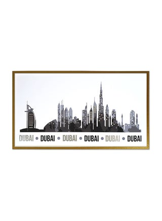Print Mounted Skyline Frame Black 24 x 37.5cm - v1576858306/N32648155A_1