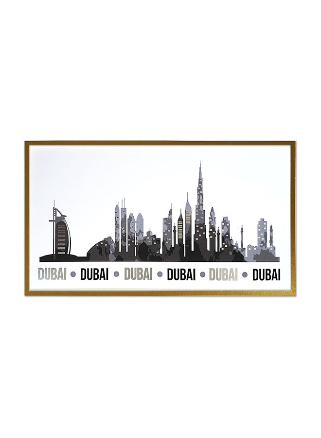 Print Mounted Skyline Frame Black 24 x 37.5cm
