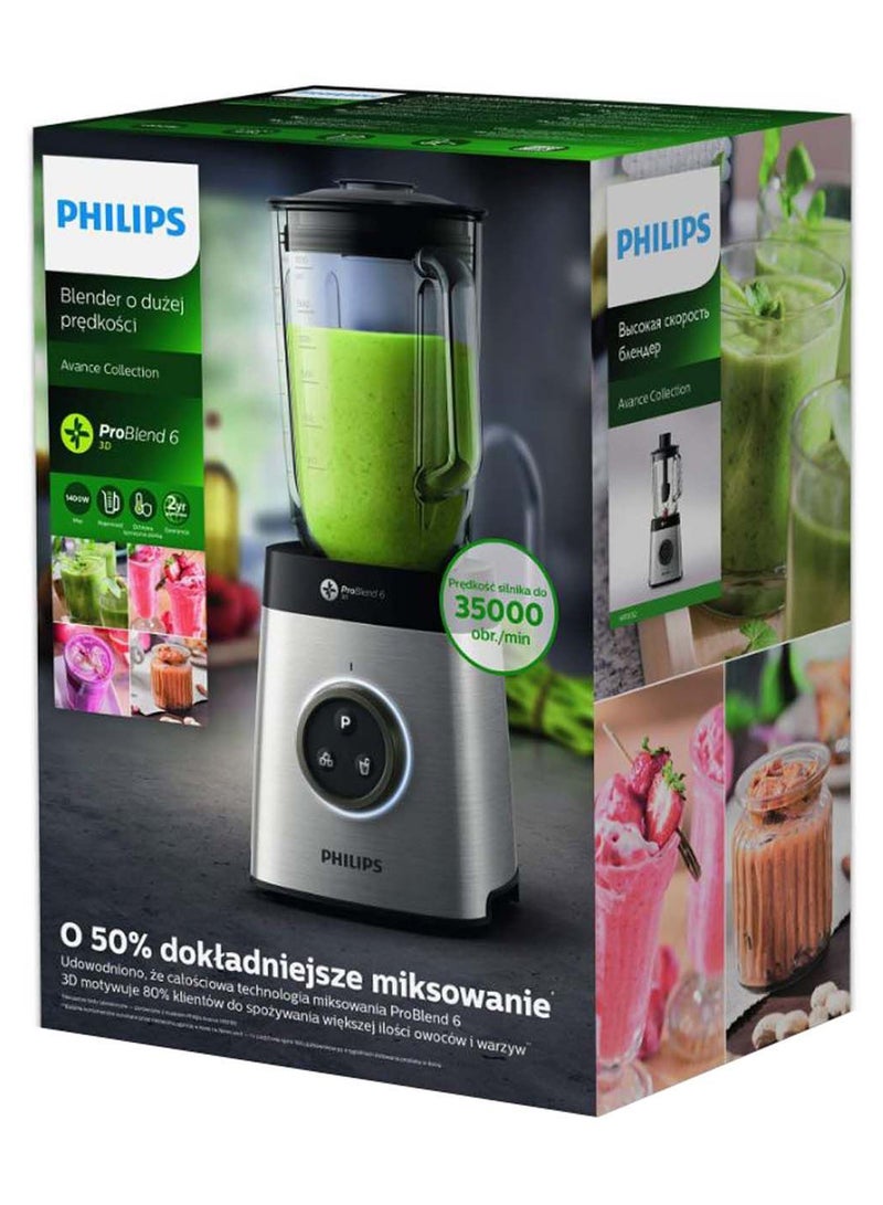 Advance Collection Pro Blender 1.8 L 1400.0 W HR3652/00 Black/Clear/Grey