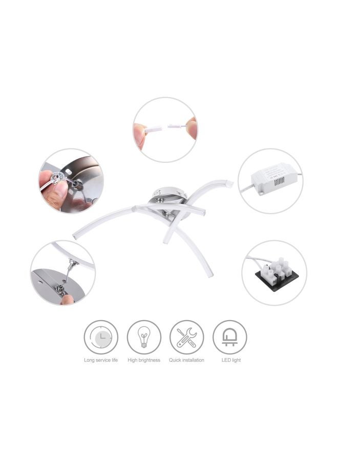 3 Branches LED Ceiling Light White 35x6.5x13cm - Image 3