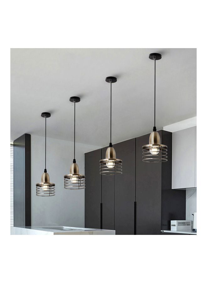 Retro Style Pendant Light Black/Grey/Silver 20x17x17cm  - Image 5