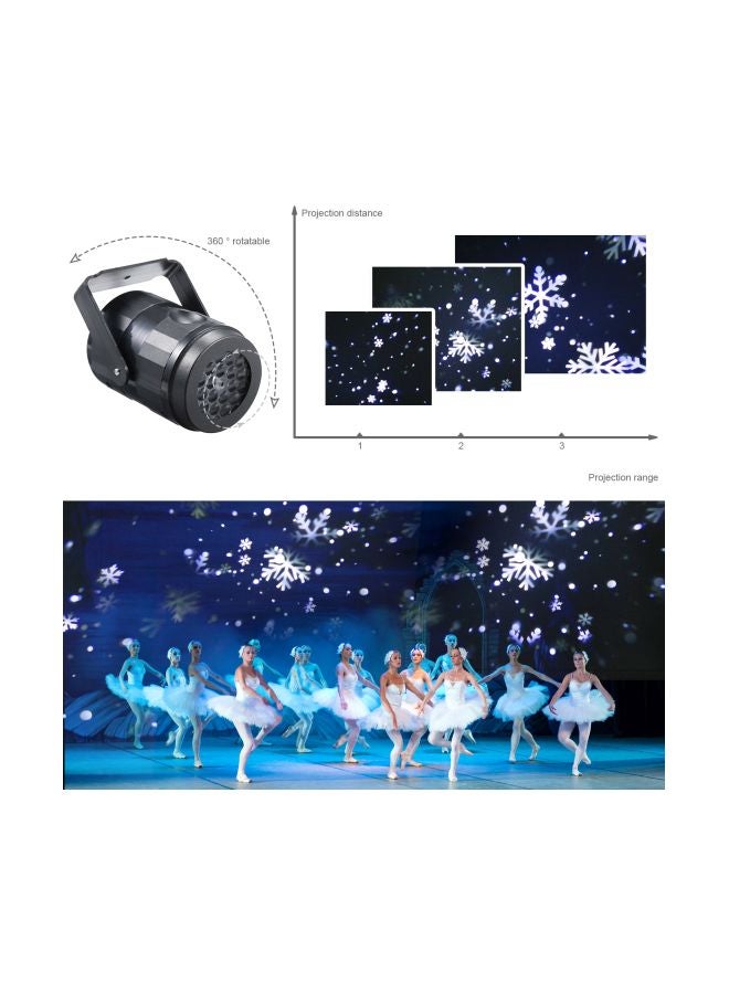 جهاز بروجيكتور بإضاءة LED متحركة أسود  - Image 5