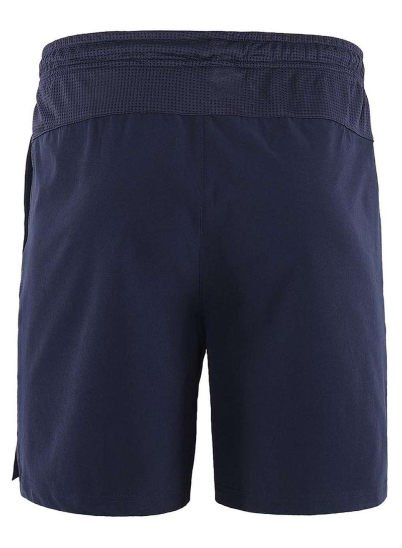 Breathable Mid Rise Casual Shorts Dark Blue - v1576929234/N30430655A_7