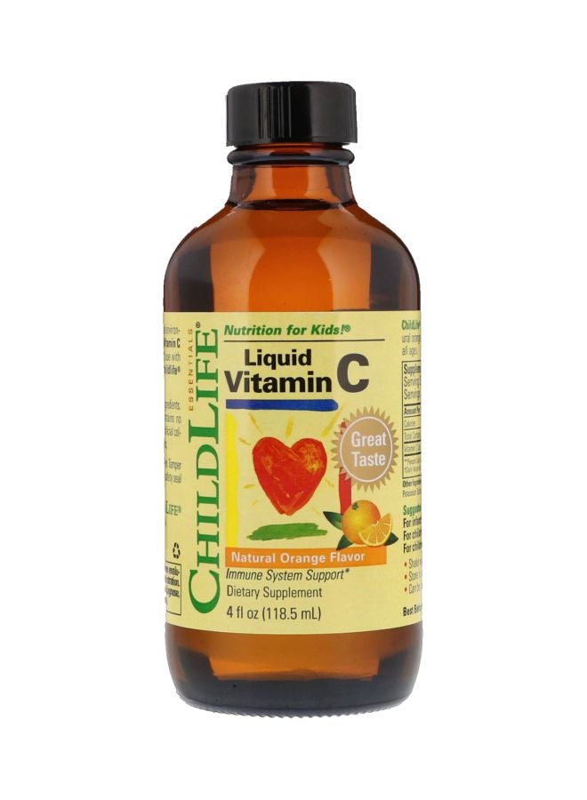 CHILDLIFE ESSENTIALS - Liquid Vitamin C - Natural Orange Flavor 4 Oz - Image 1