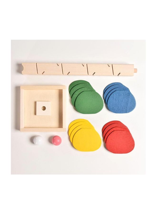 لعبة مسار سباق الكرات الرخامية على شكل شجرة خشبية - Image 2