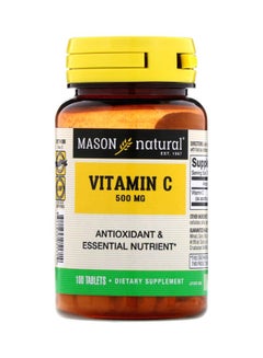 Mason Natural Pure Vitamin C Dietary Supplement - 100 Tablets 
