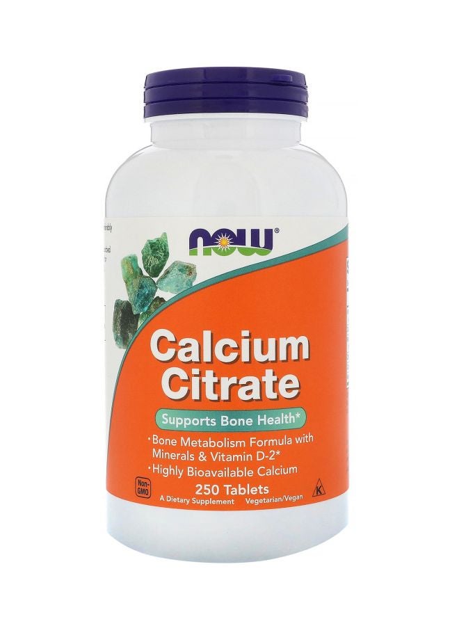 Calcium Citrate Dietary Supplement - 250 Tablets