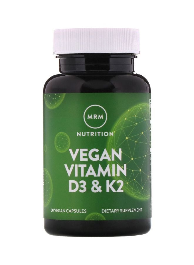 MRM - Vegan Vitamin D3 And K2- 60 Capsules - Image 1