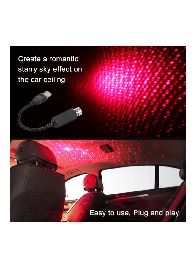 كابل USB دوار لعرض إضاءة على شكل نجوم أسود 20x1.5x11Ø³Ù†ØªÙŠÙ…ØªØ±  - Image 2