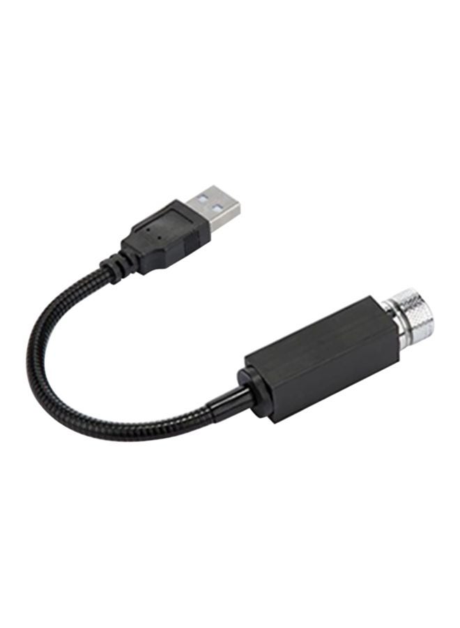 كابل USB دوار لعرض إضاءة على شكل نجوم أسود 20x1.5x11Ø³Ù†ØªÙŠÙ…ØªØ±  - Image 1