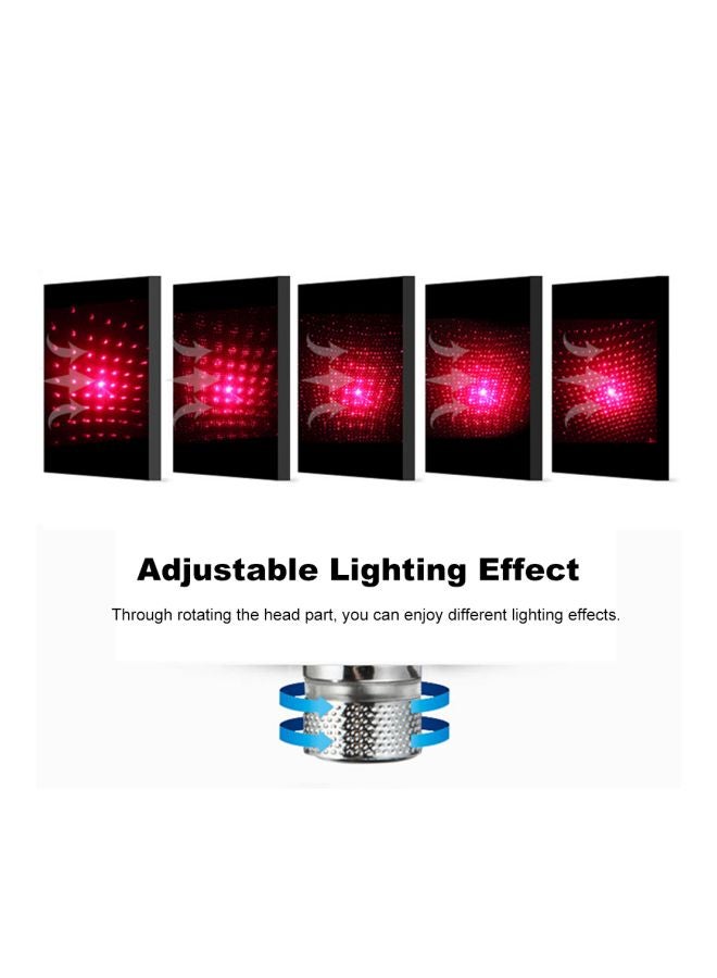 كابل USB دوار لعرض إضاءة على شكل نجوم أسود 20x1.5x11Ø³Ù†ØªÙŠÙ…ØªØ±  - Image 3