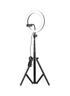 Generic LED Selfie Camera Light With Mini Tripod Set 45.5x6x35.5cm Black/Clear  - Image 1