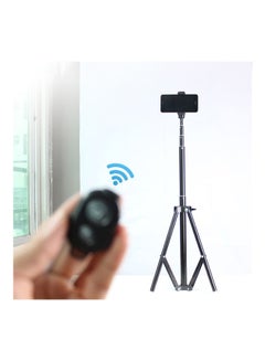 Generic LED Selfie Camera Light With Mini Tripod Set 45.5x6x35.5cm Black/Clear  - Image 3