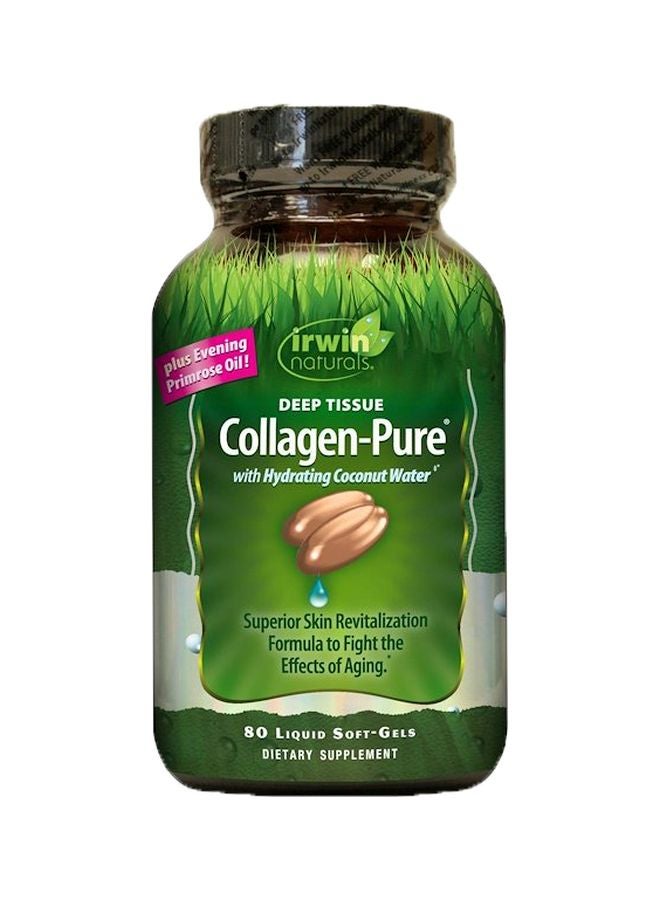 Irwin Naturals Deep Tissue Collagen-Pure Dietary Supplement - 80 Soft-Gels 