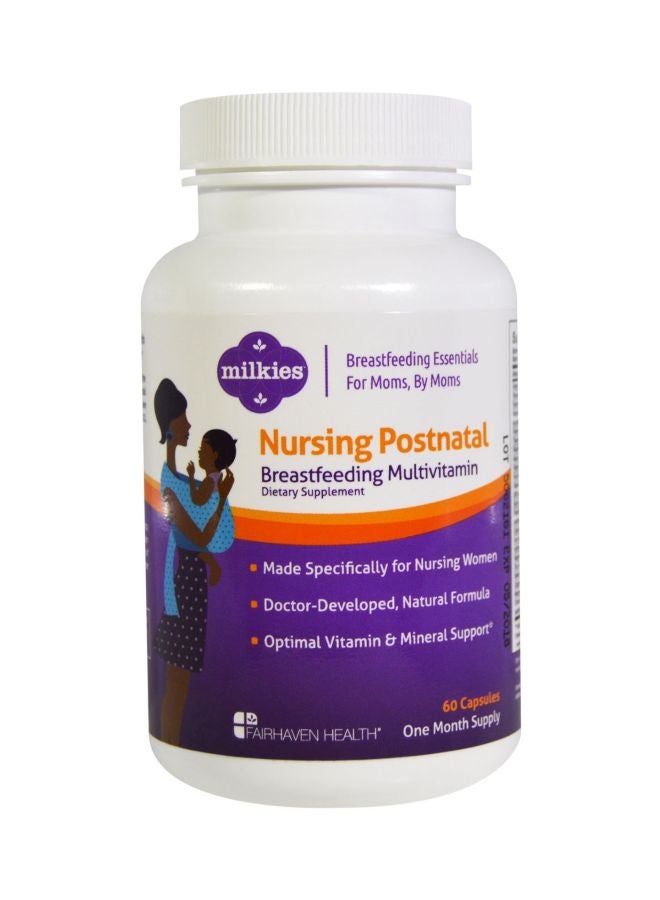 fairhaven health - Nursing Postnatal Breastfeeding Multivitamin - 60 Capsules - Image 1