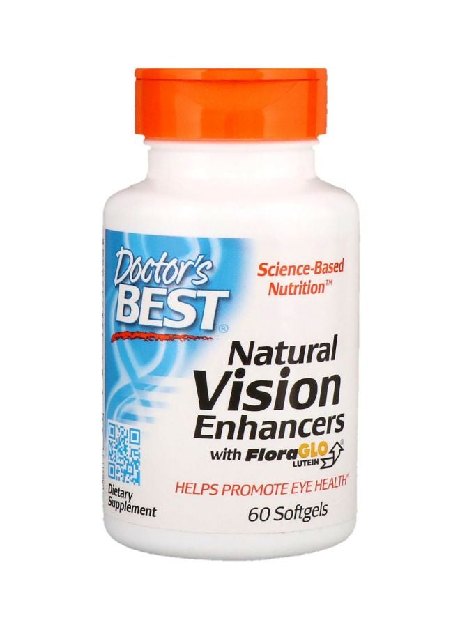 Doctor's BEST Natural Vision Enhancers Dietary Supplement- 60 Softgels 