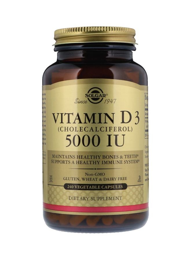 Solgar Vitamin D3 Dietary Supplement 125 Mcg - 240 Capsules
