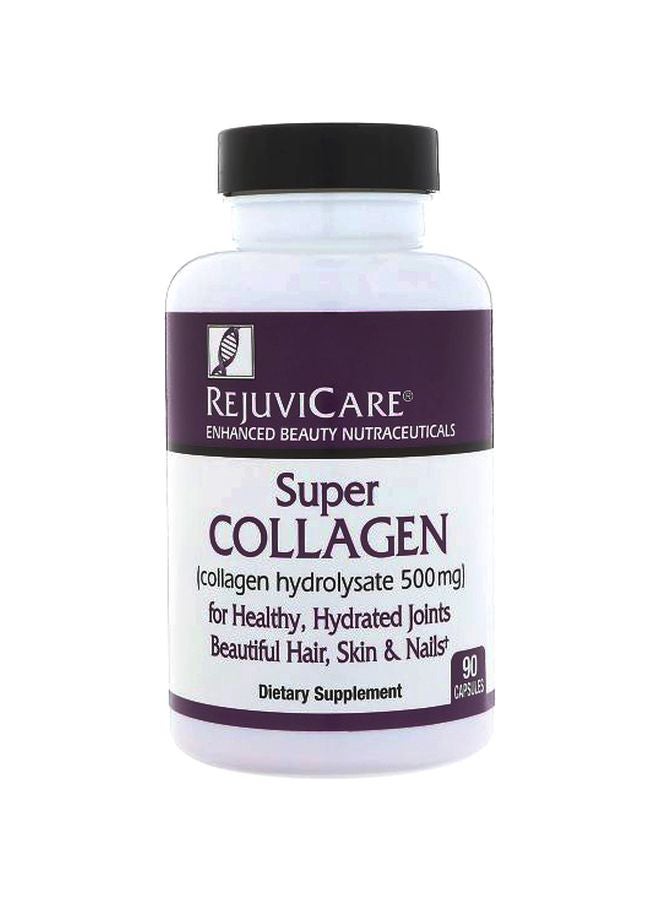 Super Collagen Collagen Hydrolysate 500mg Dietary Supplement - 90 Capsules - v1576930576/N32776251A_1