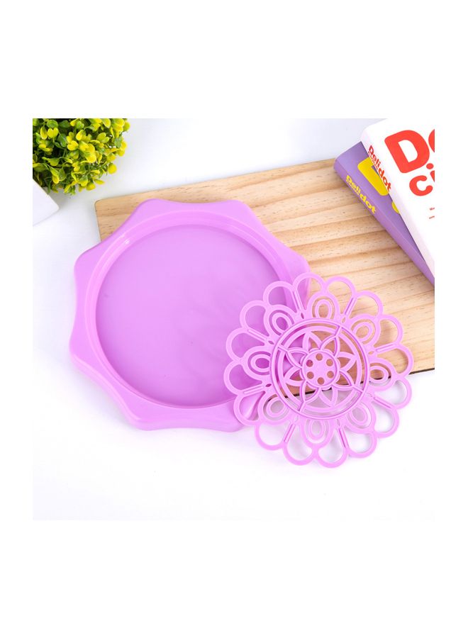 شاربدو حامل غلاية مياه عازل للحرارة بتصميم بارز يشبه المصفاة بنفسجي - Image 3