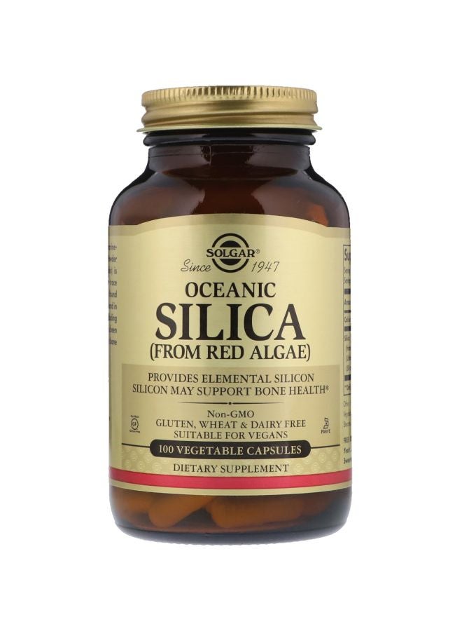 Solgar Oceanic Silica From Red Algae Dietary Supplement 25 mg - 100 Vegetable Capsules