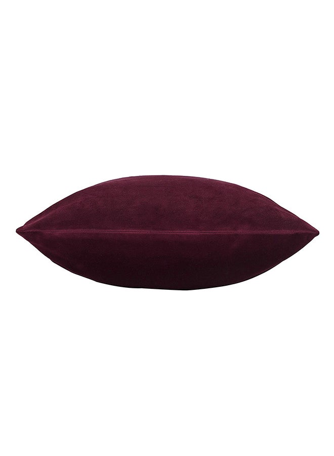 REGAL IN HOUSE 4-Piece Solid Pattern Decorative Pillow polyester Maroon 65x65cm  - Image 2