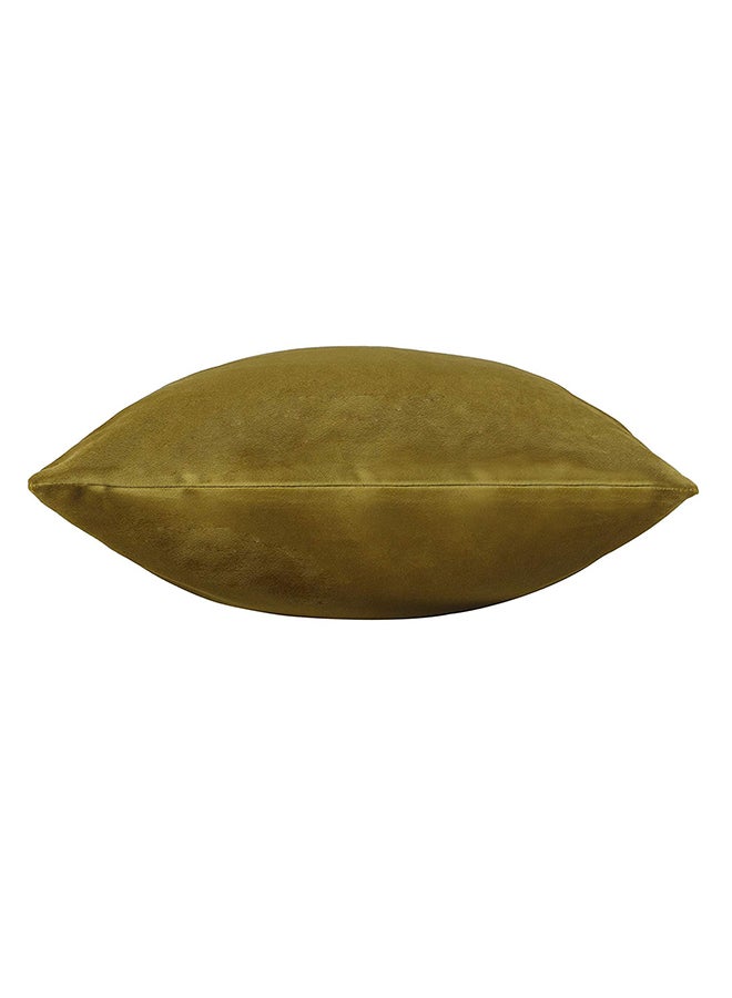 REGAL IN HOUSE 4-Piece Solid Pattern Decorative Pillow Velvet Lime Green 65 x 65cm  - Image 2
