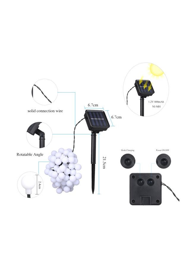 Tomshine - Solar Powered Round Ball LED String Light Multicolour 6.9meter - Image 1