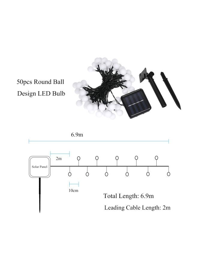 Tomshine 50-LED Bulbs Solar Powered String Light White 6.9meter  - Image 2