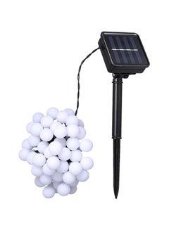 50-LED Bulbs Solar Powered String Light White 6.9meter