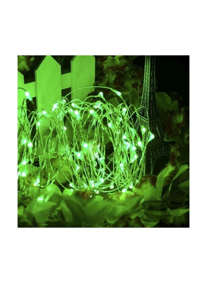 طقم سلك إضاءة LED من 100 مصباح أخضر 10متر  - Image 3