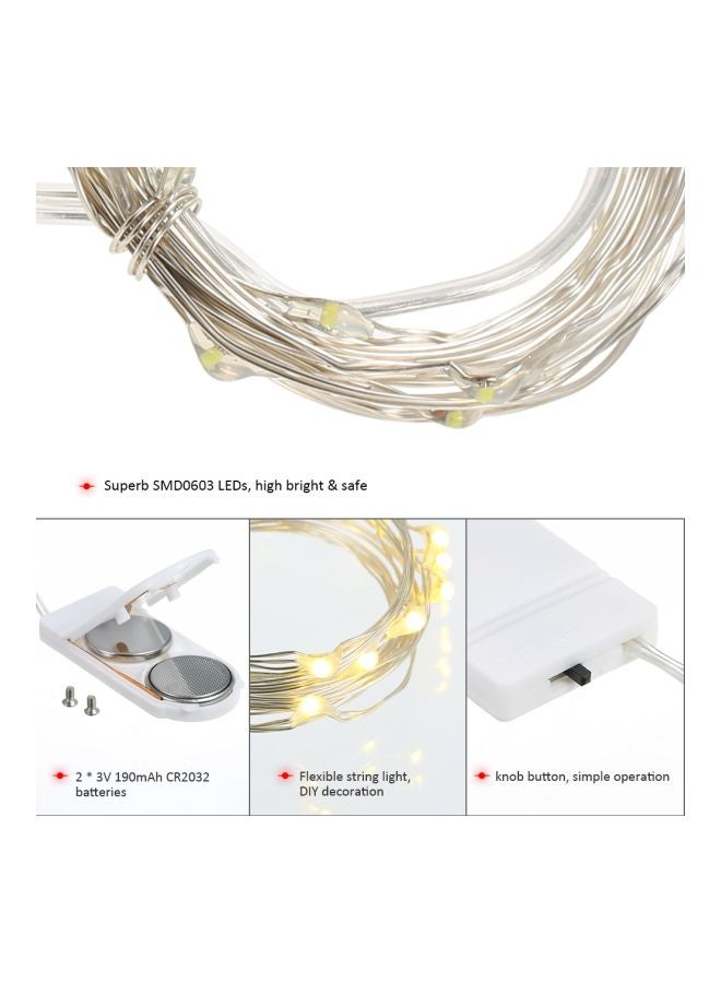 Tomshine Decorative LED String Light White 2meter - Image 4