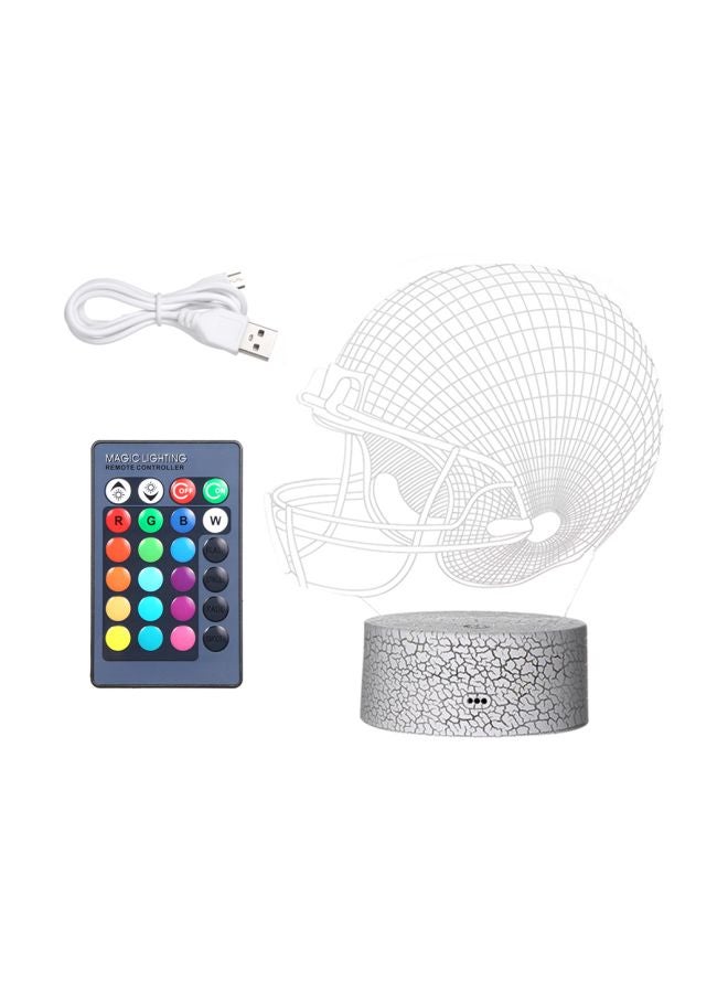 LED 3D Helmet Night Light Set Multicolour 21.50x5.30x15cm - Image 1