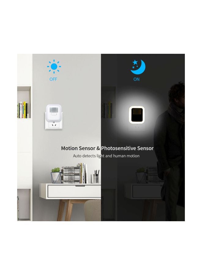 LED Plug-In Motion Sensor Light White 7.30x4.30x6.50centimeter - Image 4