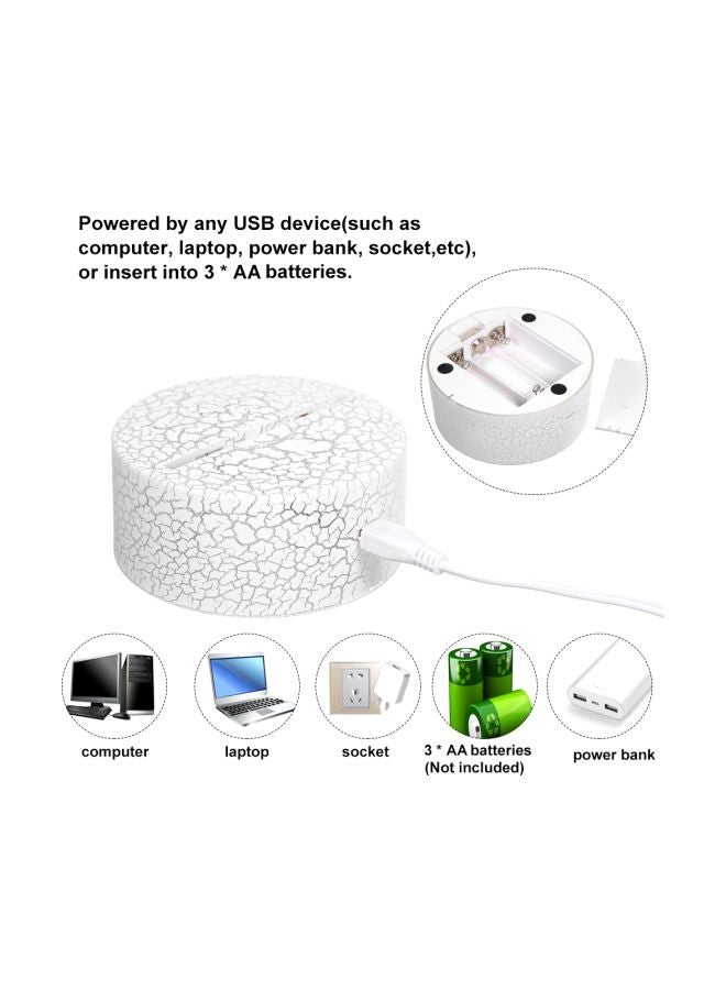 LED 3D Helmet Night Light Set Multicolour 21.50x5.30x15cm - Image 3