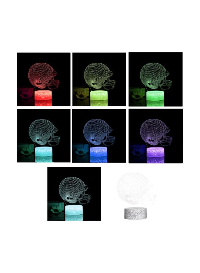 3D Helmet LED Night Light Multicolour 21.50x5.30x15cm - Image 2