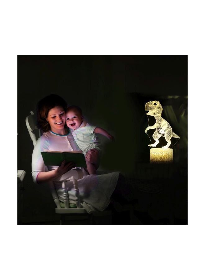 Generic - 3D Dinosaur LED Night Light Multicolour 21.50x5.30x15cm - Image 1