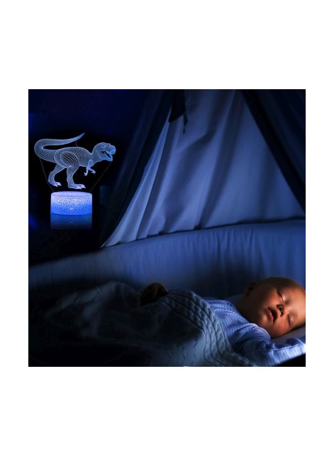 Generic - 3D Dinosaur LED Night Light Multicolour 21.50x5.30x15cm - Image 1
