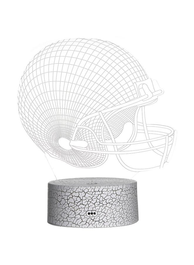 3D Helmet LED Night Light Multicolour 21.50x5.30x15cm - Image 1
